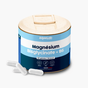 Magnésium Bisglycinate + B6 - Gélules - Aqeelab