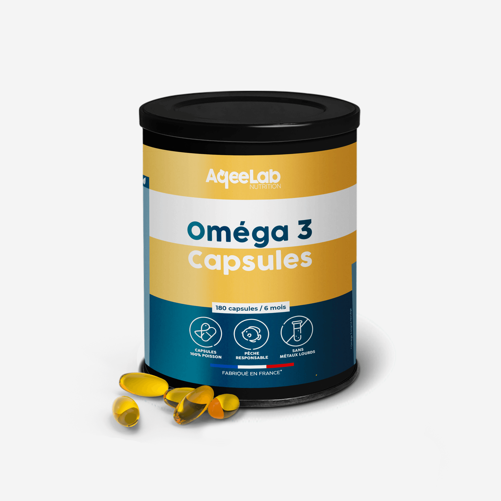 Omega 3 EPAX® - Huile de poisson 1000 mg en gélules 1 Omega 3 EPAX® - Huile de poisson 1000 mg en gélules - Aqeelab