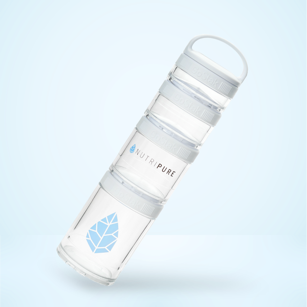 Pilulier de voyage - 4 compartiments empilables - Nutripure 1 Pilulier de voyage - 4 compartiments empilables - Nutripure