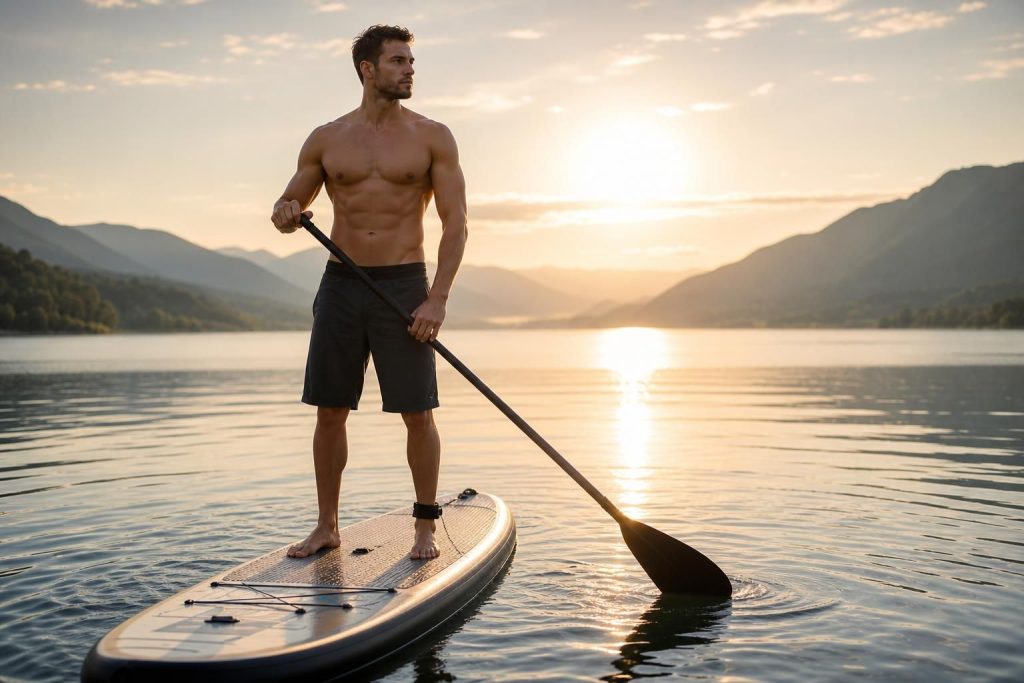 d&eacute;couvre comment renforcer ton corps en pratiquant le paddle gonflable, une activit&eacute; ludique et efficace sur l'eau pour am&eacute;liorer ta forme et ton &eacute;quilibre.